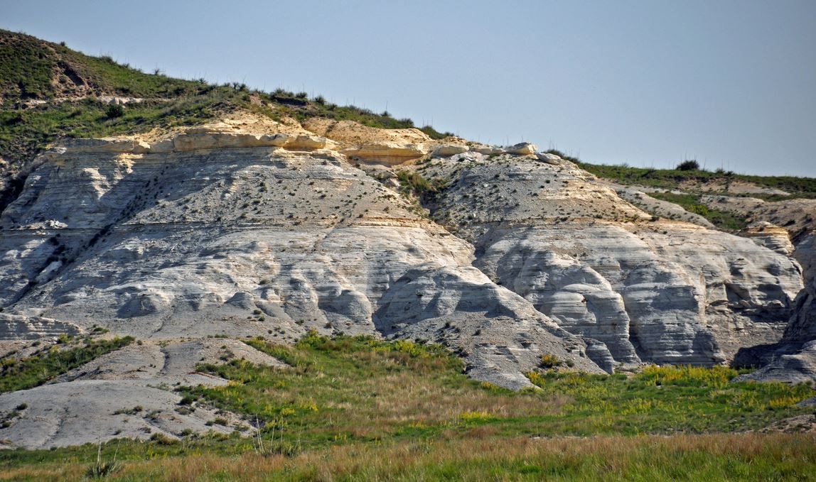 Niobrara Formation, Chalk bluffs south of Castle Rock